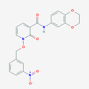 N-(2,3-dihydrobenzo[b][1,4]dioxin-6-yl)-1-((3-nitrobenzyl)oxy)-2-oxo-1,2-dihydropyridine-3-carboxamide