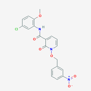 N-(5-chloro-2-methoxyphenyl)-1-((3-nitrobenzyl)oxy)-2-oxo-1,2-dihydropyridine-3-carboxamide