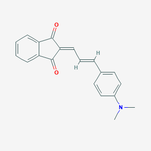 molecular formula C20H17NO2 B328858 2-{(2E)-3-[4-(dimethylamino)phenyl]prop-2-en-1-ylidene}-1H-indene-1,3(2H)-dione 
