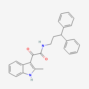 N-(3,3-diphenylpropyl)-2-(2-methyl-1H-indol-3-yl)-2-oxoacetamide