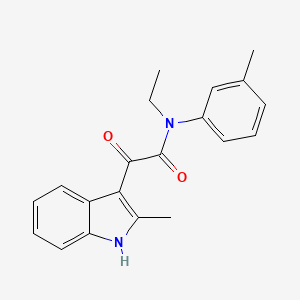 molecular formula C20H20N2O2 B3288653 N-ethyl-2-(2-methyl-1H-indol-3-yl)-N-(3-methylphenyl)-2-oxoacetamide CAS No. 852369-07-4