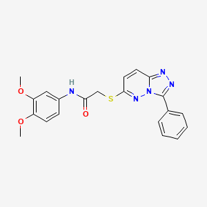 N-(3,4-dimethoxyphenyl)-2-((3-phenyl-[1,2,4]triazolo[4,3-b]pyridazin-6-yl)thio)acetamide