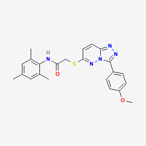 N-mesityl-2-((3-(4-methoxyphenyl)-[1,2,4]triazolo[4,3-b]pyridazin-6-yl)thio)acetamide