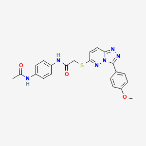 N-(4-acetamidophenyl)-2-((3-(4-methoxyphenyl)-[1,2,4]triazolo[4,3-b]pyridazin-6-yl)thio)acetamide