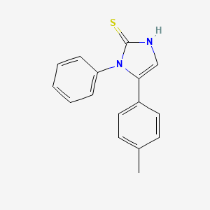 molecular formula C16H14N2S B3288707 5-(4-methylphenyl)-1-phenyl-1H-imidazole-2-thiol CAS No. 852400-51-2