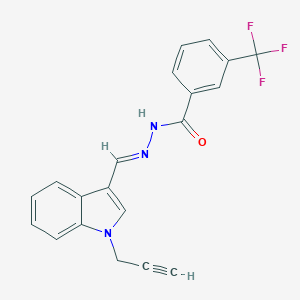 molecular formula C20H14F3N3O B328872 N'-{[1-(2-propynyl)-1H-indol-3-yl]methylene}-3-(trifluoromethyl)benzohydrazide 