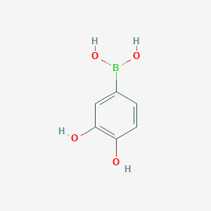 molecular formula C6H7BO4 B3288752 (3,4-Dihydroxyphenyl)boronic acid CAS No. 852631-64-2