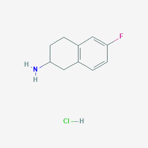 6-Fluoro-1,2,3,4-tetrahydronaphthalen-2-amine hydrochloride