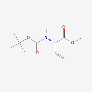 molecular formula C10H17NO4 B3288764 (S)-2-Tert-butoxycarbonylamino-but-3-enoic acid methyl ester CAS No. 852693-74-4
