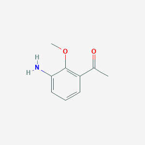 molecular formula C9H11NO2 B3288771 1-(3-Amino-2-methoxyphenyl)ethanone CAS No. 85276-71-7
