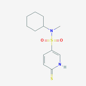 N-cyclohexyl-6-mercapto-N-methylpyridine-3-sulfonamide