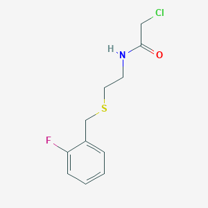 2-chloro-N-{2-[(2-fluorobenzyl)thio]ethyl}acetamide