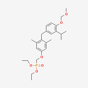 Diethyl ((4-(3-isopropyl-4-(methoxymethoxy)benzyl)-3,5-dimethylphenoxy)methyl)phosphonate