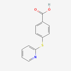 molecular formula C12H9NO2S B3288796 4-(Pyridin-2-ylsulfanyl)benzoic acid CAS No. 852952-22-8