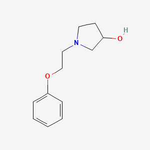 molecular formula C12H17NO2 B3288807 1-(2-Phenoxyethyl)-pyrrolidin-3-ol CAS No. 853020-71-0