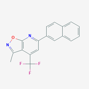 3-Methyl-6-(2-naphthyl)-4-(trifluoromethyl)isoxazolo(5,4-B)pyridine