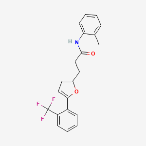 N-(2-methylphenyl)-3-{5-[2-(trifluoromethyl)phenyl]-2-furyl}propanamide