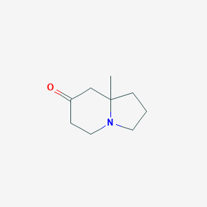molecular formula C9H15NO B3288864 hexahydro-8a-methyl-7(1H)-Indolizinone CAS No. 85358-22-1