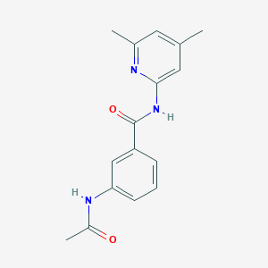 molecular formula C16H17N3O2 B3288878 3-Acetamido-N-(4,6-dimethylpyridin-2-yl)benzamide CAS No. 85367-13-1