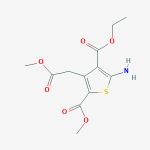 4-Ethyl 2-methyl 5-amino-3-(2-methoxy-2-oxoethyl)thiophene-2,4-dicarboxylate