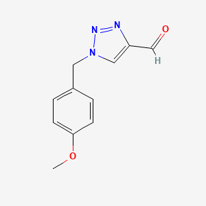 molecular formula C11H11N3O2 B3288908 1-(4-甲氧基苄基)-1H-1,2,3-三唑-4-甲醛 CAS No. 853807-54-2