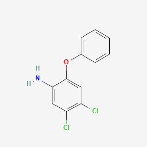molecular formula C12H9Cl2NO B3288913 4,5-Dichloro-2-phenoxyaniline CAS No. 85385-27-9