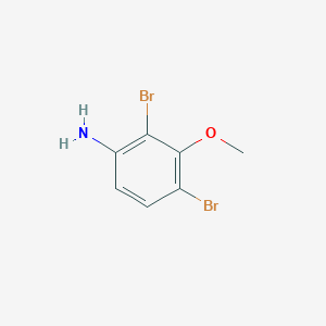 molecular formula C7H7Br2NO B3288944 2,4-Dibromo-3-methoxyaniline CAS No. 853953-36-3