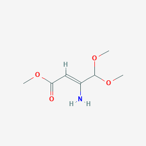 molecular formula C7H13NO4 B3288946 3-氨基-4,4-二甲氧基巴豆酸甲酯 CAS No. 85396-57-2