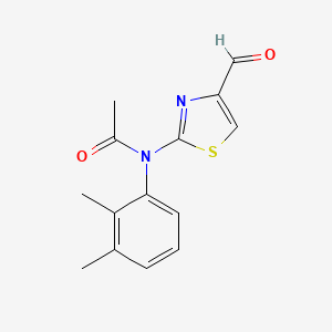 N-(2,3-dimethylphenyl)-N-(4-formyl-1,3-thiazol-2-yl)acetamide
