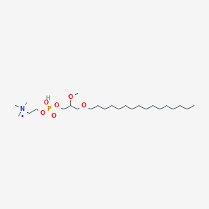 molecular formula C25H55NO6P+ B3288973 2-[(3-Hexadecoxy-2-methoxypropoxy)-hydroxyphosphoryl]oxyethyl-trimethylazanium CAS No. 85405-05-6