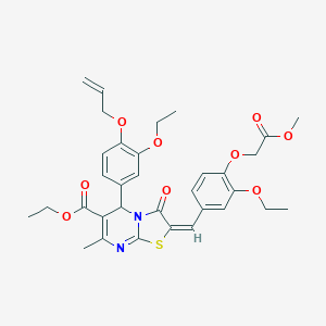ethyl 5-[4-(allyloxy)-3-ethoxyphenyl]-2-[3-ethoxy-4-(2-methoxy-2-oxoethoxy)benzylidene]-7-methyl-3-oxo-2,3-dihydro-5H-[1,3]thiazolo[3,2-a]pyrimidine-6-carboxylate