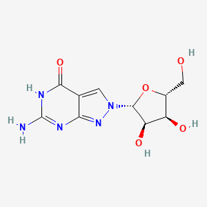 6-Amino-2,5-dihydro-2-(b-D-ribofuranosyl)-4H-pyrazolo[3,4-d]pyrimidin-4-one