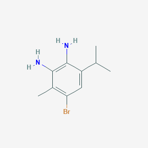 molecular formula C10H15BrN2 B3289018 4-Bromo-6-isopropyl-3-methylbenzene-1,2-diamine CAS No. 854403-53-5
