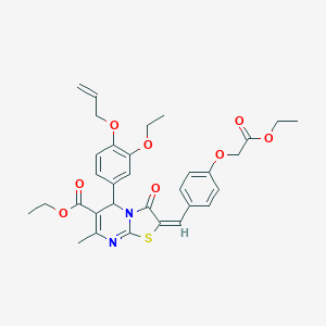 ethyl 5-[4-(allyloxy)-3-ethoxyphenyl]-2-[4-(2-ethoxy-2-oxoethoxy)benzylidene]-7-methyl-3-oxo-2,3-dihydro-5H-[1,3]thiazolo[3,2-a]pyrimidine-6-carboxylate