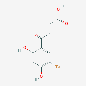 molecular formula C10H9BrO5 B3289058 4-(5-Bromo-2,4-dihydroxyphenyl)-4-oxobutanoic acid CAS No. 854676-84-9