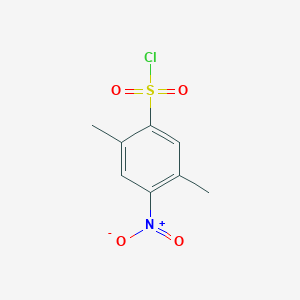 molecular formula C8H8ClNO4S B3289075 2,5-Dimethyl-4-nitrobenzene-1-sulfonyl chloride CAS No. 854860-48-3