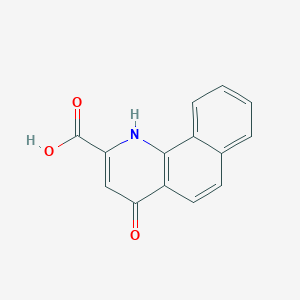 molecular formula C14H9NO3 B3289100 4-Hydroxybenzo[h]quinoline-2-carboxylic acid CAS No. 855283-82-8