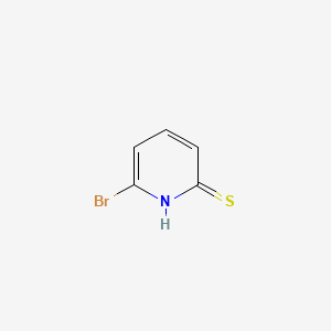 molecular formula C5H4BrNS B3289183 2(1H)-Pyridinethione, 6-bromo- CAS No. 856013-03-1