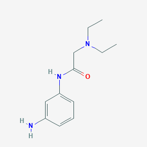 molecular formula C12H19N3O B3289195 N-(3-Aminophenyl)-2-(diethylamino)acetamide CAS No. 856047-84-2