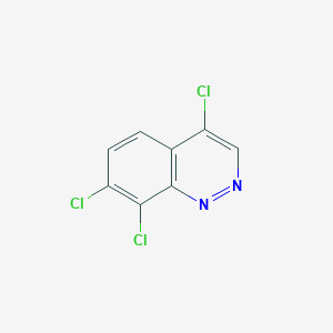 molecular formula C8H3Cl3N2 B3289203 4,7,8-Trichlorocinnoline CAS No. 856179-55-0