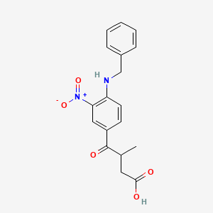 4-(4-(Benzylamino)-3-nitrophenyl)-3-methyl-4-oxobutanoic acid