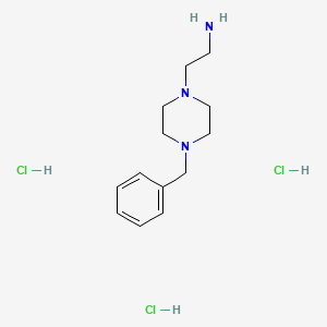 molecular formula C13H24Cl3N3 B3289231 1-(2-Aminoethyl)-4-benzylpiperazine 3HCl CAS No. 856418-45-6