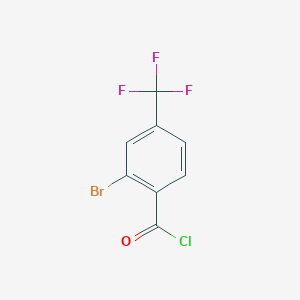 molecular formula C8H3BrClF3O B3289237 2-Bromo-4-(trifluoromethyl)benzoyl chloride CAS No. 85663-09-8