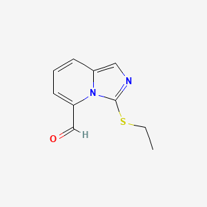 molecular formula C10H10N2OS B3289270 3-Ethylsulfanyl-imidazo[1,5-a]pyridine-5-carbaldehyde CAS No. 85691-70-9