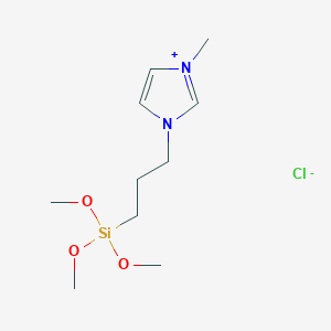 molecular formula C10H21ClN2O3Si B3289273 1-(3-Trimethoxysilylpropyl)-3-methyl-imidazolium chloride CAS No. 856925-70-7