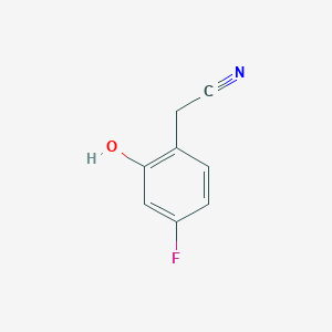 molecular formula C8H6FNO B3289326 2-(4-Fluoro-2-hydroxyphenyl)acetonitrile CAS No. 857275-76-4