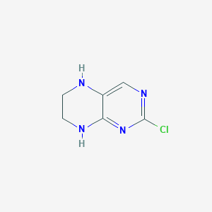 molecular formula C6H7ClN4 B3289333 2-Chloro-5,6,7,8-tetrahydropteridine CAS No. 857398-45-9