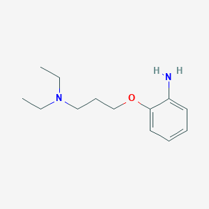 molecular formula C13H22N2O B3289386 2-(3-(Diethylamino)propoxy)aniline CAS No. 857595-77-8