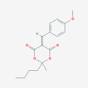 2-Butyl-5-(4-methoxybenzylidene)-2-methyl-1,3-dioxane-4,6-dione