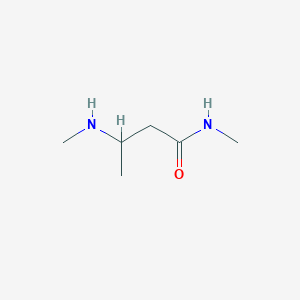 molecular formula C6H14N2O B3289409 N-methyl-3-(methylamino)butanamide CAS No. 857779-89-6